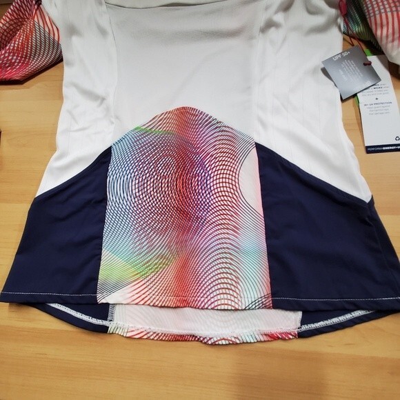 Fila Christopher Bevans Park Spectrum 50+ UPF Multicolored Stretch Athletic Top - Picture 7 of 15